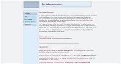 Desktop Screenshot of daslebenannehmen.de